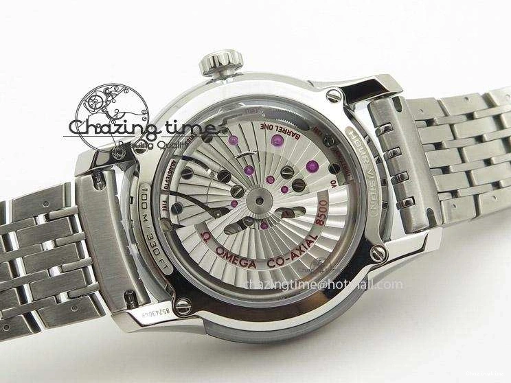 0805 De Ville Hour Vision Co-Axial 41mm SS V6F Best Edition Black Dial On SS Bracelet A BestValue 8277